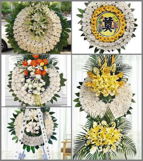 福建福州长乐市鹤上镇新览村花圈速递